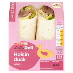 Spar Limited Edition Daily Deli Hoisin Duck Wrap