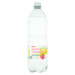 SPAR Apple & Raspberry Sparkling Flavoured Spring Water 1 Litre