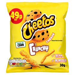 Cheetos Crunchy Cheese Snacks Crisps 49p RRP PMP 30g