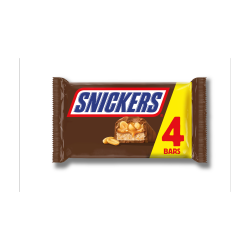 Snickers Caramel, Nougat, Peanuts & Milk Chocolate Snack Bars Multipack 4 x 41.7g