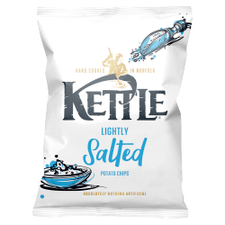 Kettle Lightly Salted Potato Chips 130g