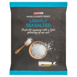 SPAR Hand Cooked Crisps Lightly Sea Salted 135g