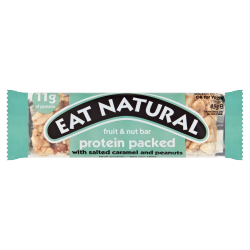 Eat Natural Fruit & Nut Bar Protein Packed with Salted Caramel and Peanuts 45g