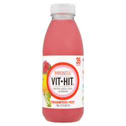 Vit Hit Immunitea Dragonfruit + Yuzu Zinc + Ceylon Tea 500ml