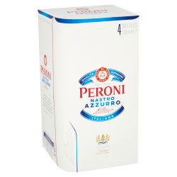 Peroni Nastro Azzurro Lager Beer Bottle 4x330ml