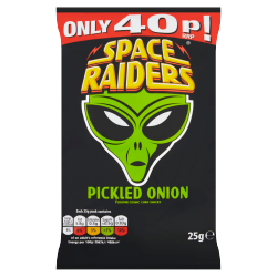 Space Raiders Pickled Onion Flavour Cosmic Corn Snacks 25g