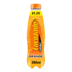 Lucozade Energy Drink Orange 380ml PMP Â£1.25