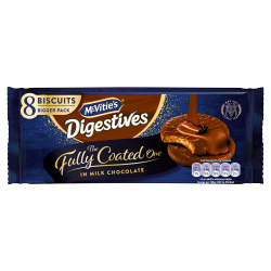 McVitie's 8 Digestives Biscuits The Fully Coated One in Milk Chocolate 158g