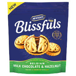 McVitie's Blissfuls Belgian Milk Chocolate & Hazelnut 228g