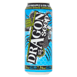 Dragon Soop Blue Pineapple & Kiwi Caffeinated Alcoholic Beverage 500ml