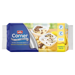 Müller Corner Vanilla Chocolate Balls and Banana Chocolate Flakes Family Pack 4