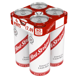 Red Stripe Jamaican Lager Beer 4 Pints/568ml