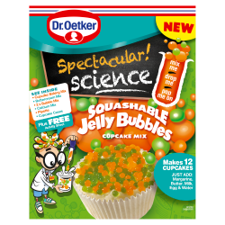 Dr. Oetker Spectacular! Science Squashable Jelly Bubbles Cupcake Mix 325g