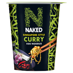 Naked Singapore Style Curry Egg Noodles 78g