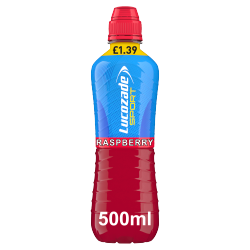 Lucozade Sport Drink Raspberry 500ml PMP Â£1.39