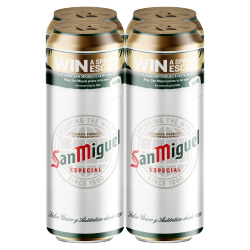 San Miguel Premium Lager Beer 4 x 568ml Pint Cans