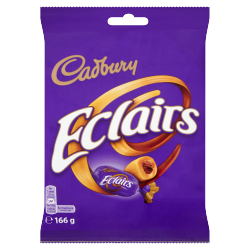 Cadbury Eclairs Classic Chocolate Bag 166g