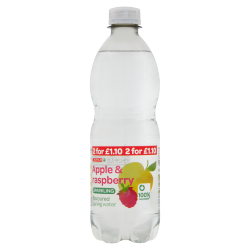 SPAR Apple & Raspberry Sparkling Flavoured Spring Water 500ml
