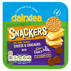 Dairylea Snackers Cheese & Crackers with Cadbury Dairy Milk Giant Buttons 64.2g