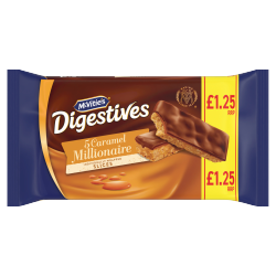 McVitie's Digestives 5 Caramel Millionaire Slices 109.9g