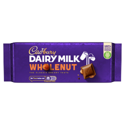 Cadbury Dairy Milk Wholenut Chocolate Bar 180g