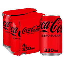 Coca-Cola Zero Sugar 4 x 330ml