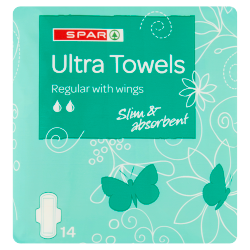 SPAR 14 Ultra Towels Regular with Wings