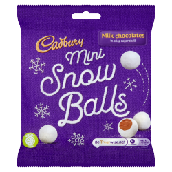 Cadbury Chocolate Mini Snowballs Bag 80g