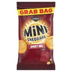 Jacob's Grab Bag Mini Cheddars Smoky BBQ Flavour 45g