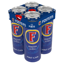 Foster's Pint Can Quality Lager Beer 568ml