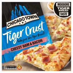 Chicago Town Tiger Crust Cheesy Ham & Bacon Pizza 315g