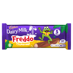Cadbury Dairy Milk Freddo Caramel Chocolate Bar 5 Pack 97.5g