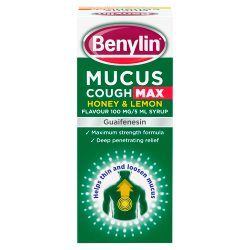Benylin Mucus Cough Max Honey & Lemon Flavour 100 mg/5 ml Syrup 150ml