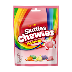 Skittles Chewies Vegan Sweets Fruit Flavoured Pouch Bag 137g