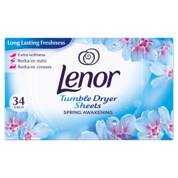 Lenor Fabric Tumble Dryer Sheets, 34 Sheets, Spring Awakening