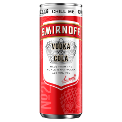 Smirnoff No.21 Vodka and Cola Ready to Drink Premix Can 250ml PMP Â£2.19