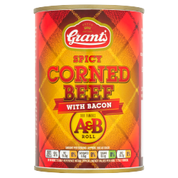 Grant's Roll Spicy Corned Beef with Bacon 392g