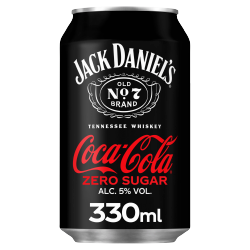 Jack Daniel's and Coca-Cola Zero 330ml