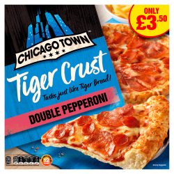 Chicago Town Tiger Crust Double Pepperoni Pizza 320g