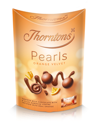 Pearls Orange Velvet