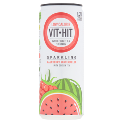 Vit Hit Sparkling Raspberry & Watermelon with Ceylon Tea 330ml