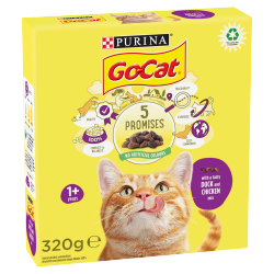 Go-CatÂ® with Duck and Chicken Mix Dry Cat Food 320g