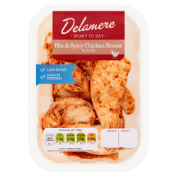 Delamere Hot & Spicy Chicken Breast Slices 180g