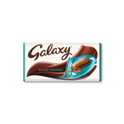 Galaxy Salted Caramel & Milk Chocolate Block Bar Vegetarian 135g