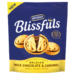 McVitie's Blissfuls Belgian Milk Chocolate & Caramel 228g