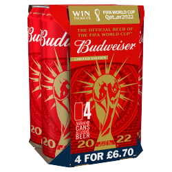 Budweiser Beer 4 x 568ml