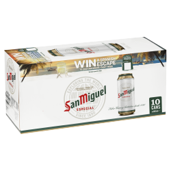 San Miguel Premium Lager Beer 10 x 440ml Cans