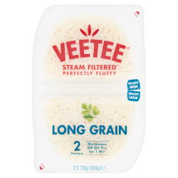 Veetee Long Grain 2 x 130g (260g)