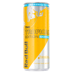 Red Bull Energy Drink, Tropical Edition, Sugar Free, 250ml