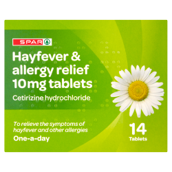 Spar Hayfever & Allergy Relief Tablets 10mg 14 Tablets